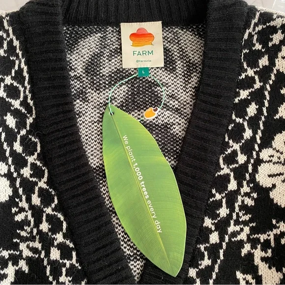 Farm Rio Pineapple Garden Knit Cardigan - Picture 11 of 12